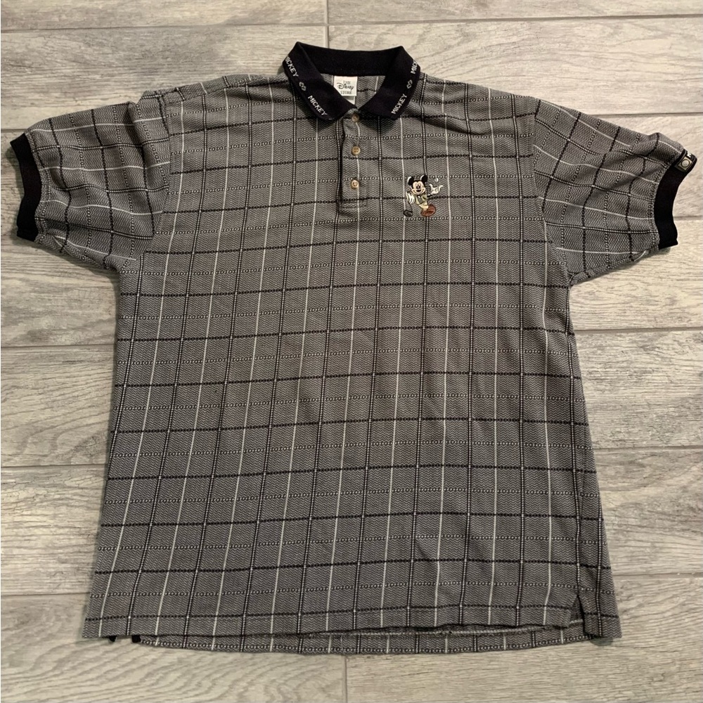 Disney Store Mickey Mouse Vintage 90s Golf Shirt Tournament Polo XL